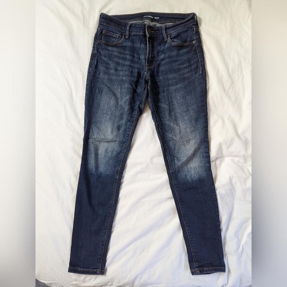 Old Navy Size 4 Rockstar Super Skinny Jeggings, Faded Blue Dark Wash